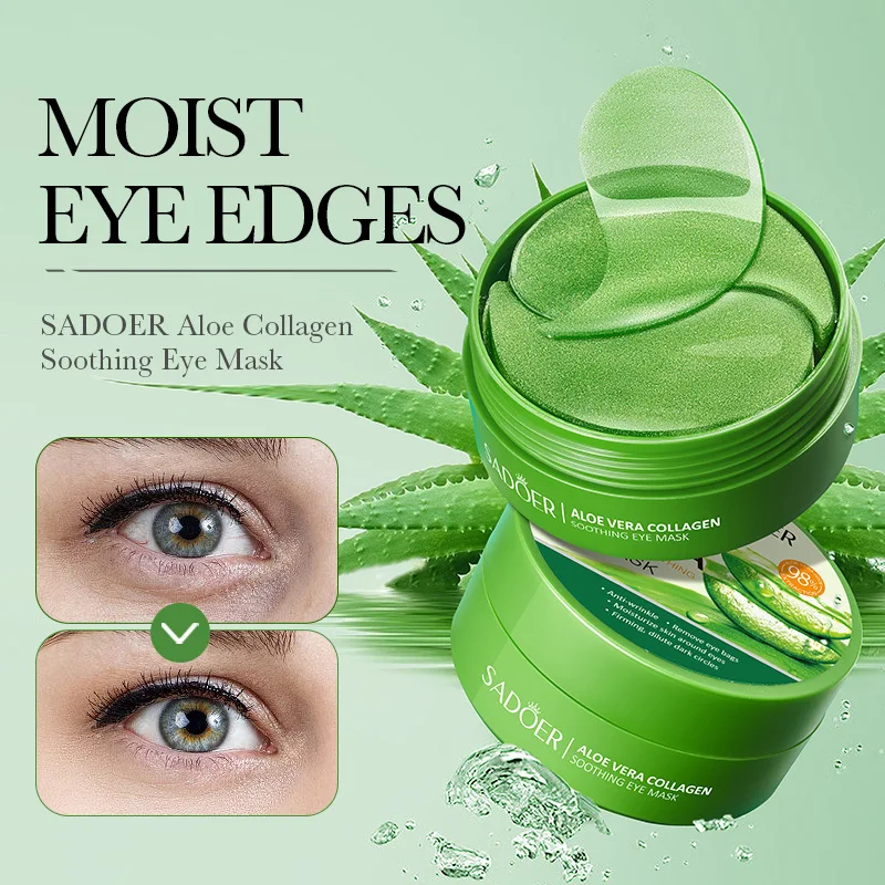 Collagen Sheet Mask - SAODER 60 Stuks Aloë Vera Collageen