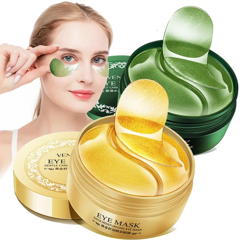 Collagen Sheet Mask - 60 stuks/doos Zeewier Gouden Collageen Oogmasker