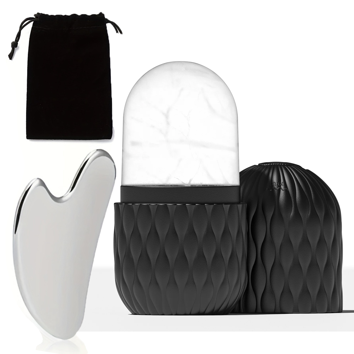 Skincare Glow Glowing - IJsroller & RVS Gua Sha set