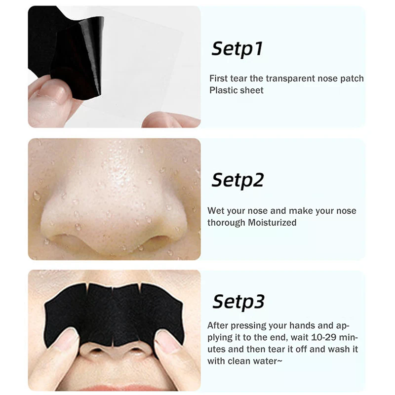 Charcoal Pore Strip - 5/15/25/50 Stuks Bamboe Houtskool Mee-eter Verwijderen