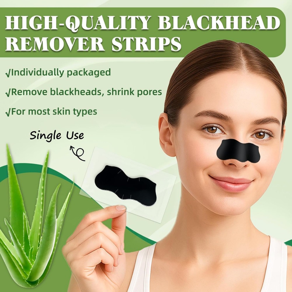Charcoal Pore Strip - 15-pack mee-eters verwijderende neusstrips, houtskool peel-off