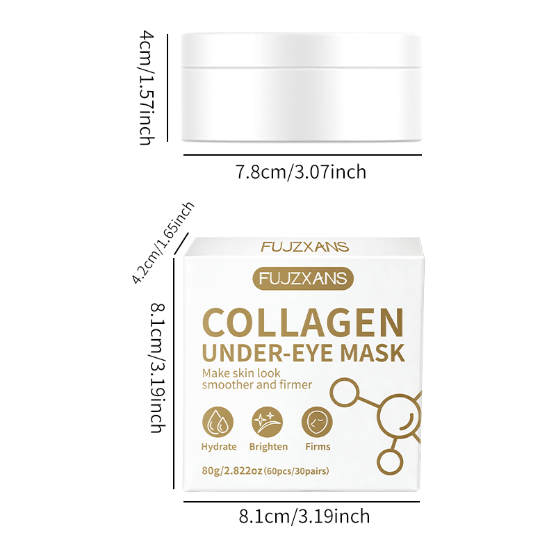 Bio-collageen oogmasker 60 pat - Collagen Sheet Mask recensie en prijs