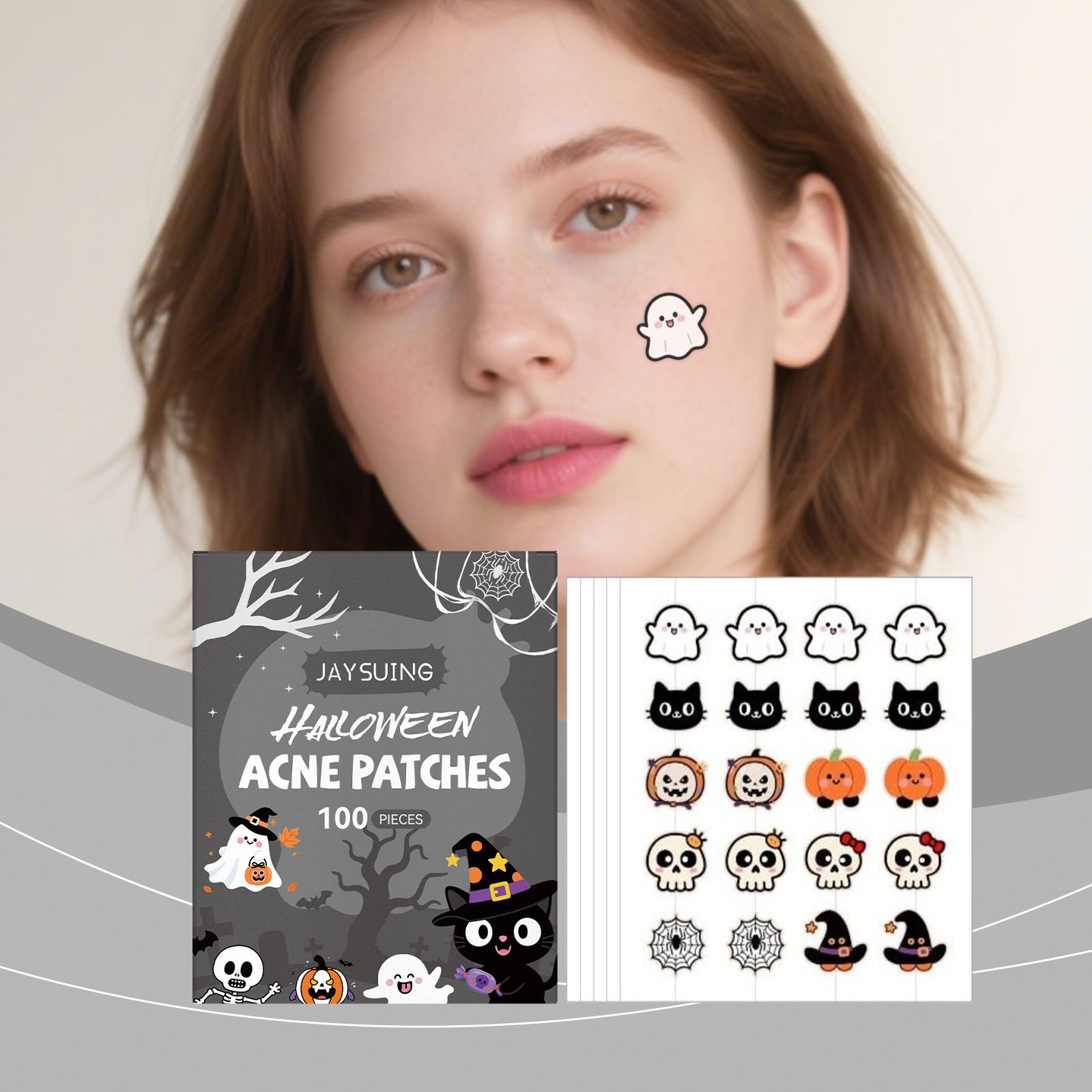 Halloween Acne Patches, 100 st - Tea Tree Spot Treatment recensie en prijs