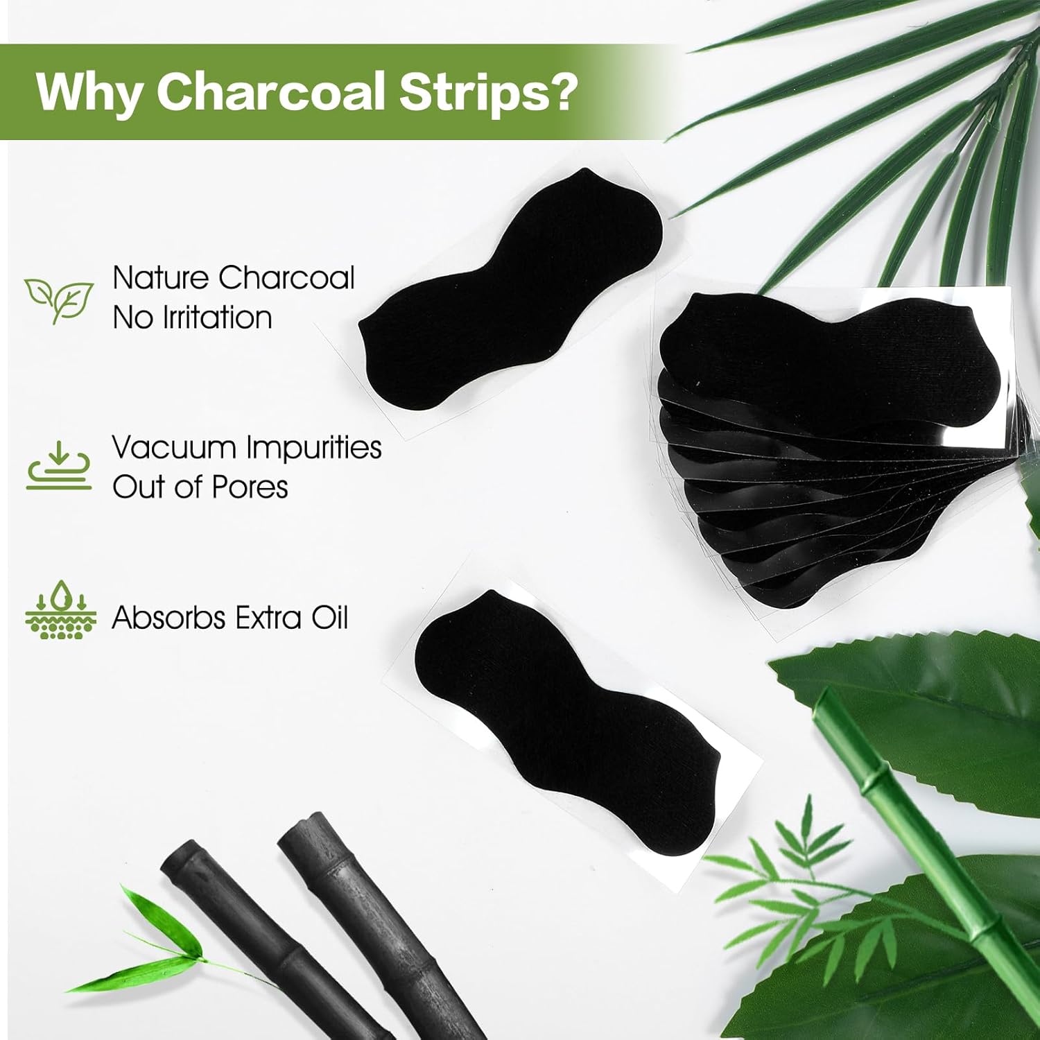 15 Stuks Bamboe Houtskool Mee- - Charcoal Pore Strip recensie en prijs
