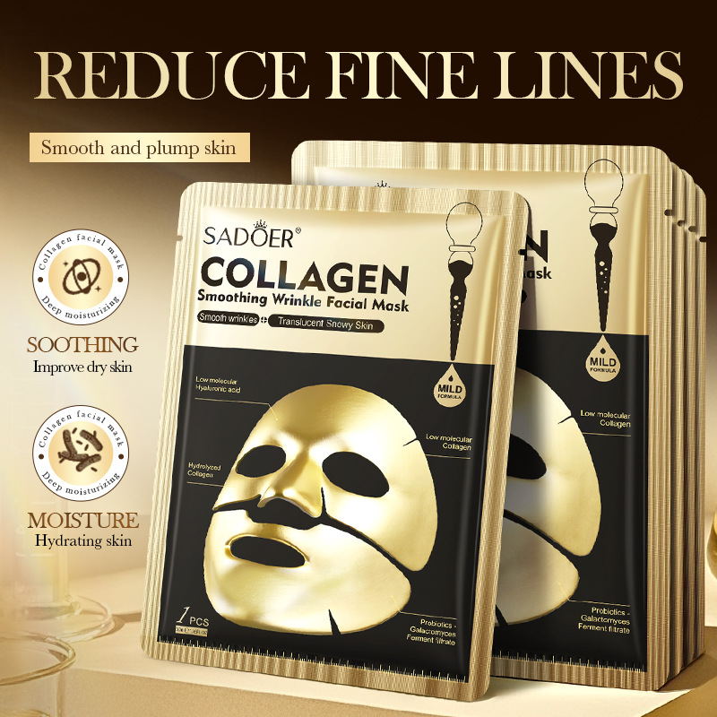 SADOER Gouden Collageen Gezich - Collagen Sheet Mask recensie en prijs