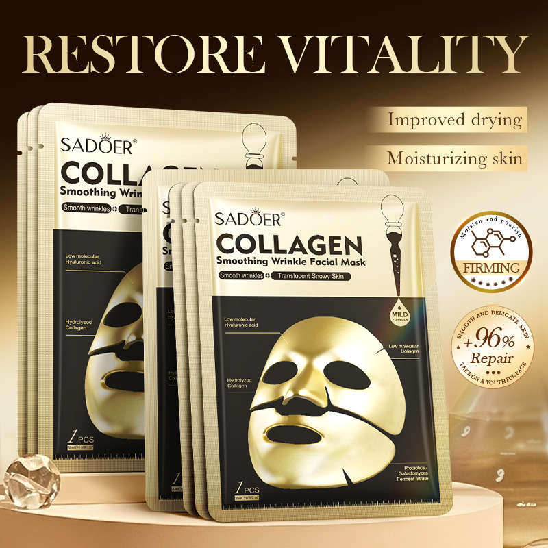 SADOER Gouden Collageen Gezich - Collagen Sheet Mask recensie en prijs