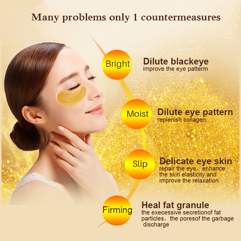 5/10/20/30 Pairs Crystal Gold  - Collagen Sheet Mask recensie en prijs