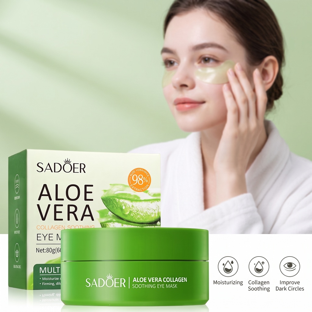 60pcs Aloë Vera Collageen Oogm - Collagen Sheet Mask recensie en prijs